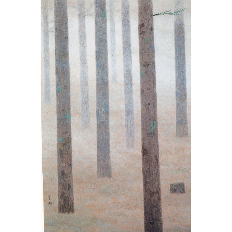 Brown Tree Trunk Mural Wallpaper Landscape Modern Home Wall Art for Interior Wall