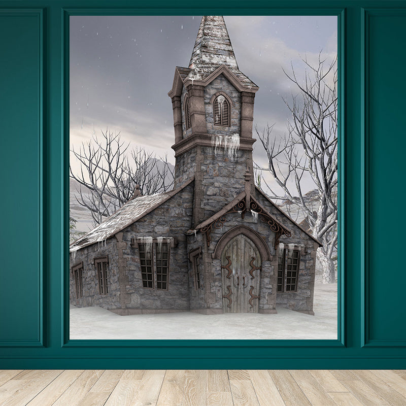 House Wall Mural Modern Decorative Living Room Wall Covering, Custom Size Available