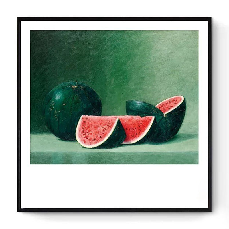 Still Life Fruit Canvas Painting Textured Retro Style House Interior Wall Art