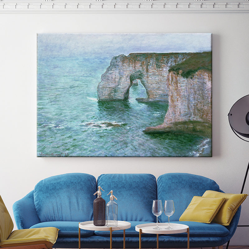 Toile d'art mural moderne couleur Pastel, peinture en arc de mer, décoration murale pour salon