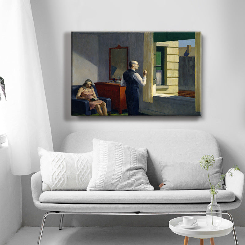 Edward Hopper Scenery Wall Art Modern Style Textured Canvas Print for Home Pathway