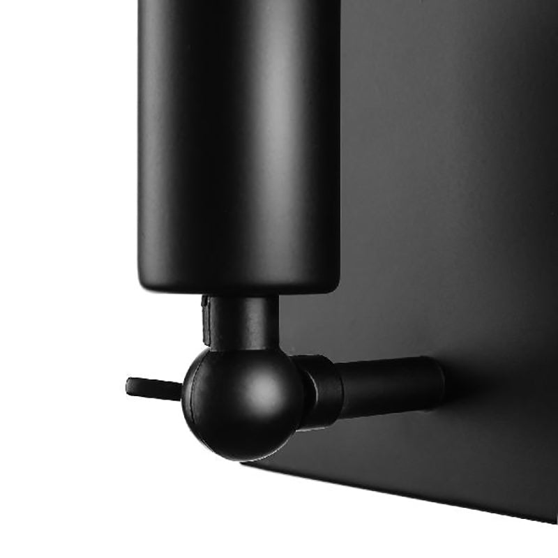 1 Light Plug In Wall Lamp with Exposed Bulb Loft Retro Black Metal Sconce Lamp for Dining Room