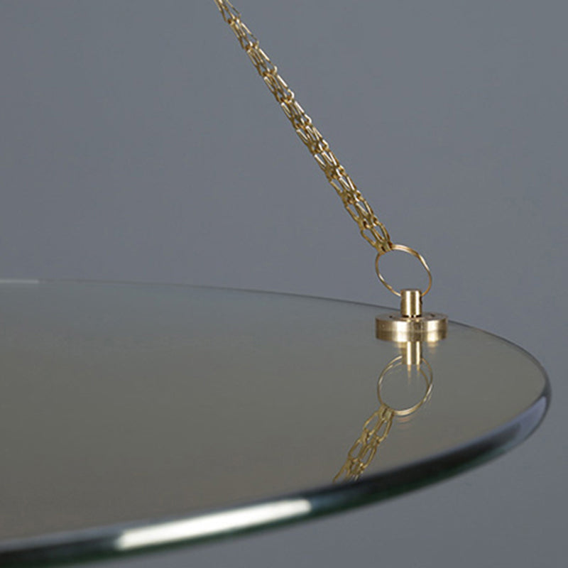 Simplicidad Cilindro colgante Techo de techo Led comedor Drop colgante en luz cálida/natural con disco de vidrio templado