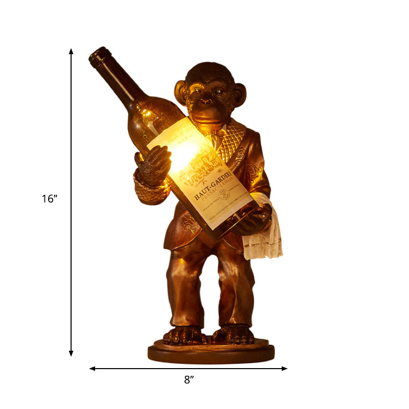 One-light Industrial Desk light Monkey Shape Table Lamp for Restaurant Cafe Children Bedroom