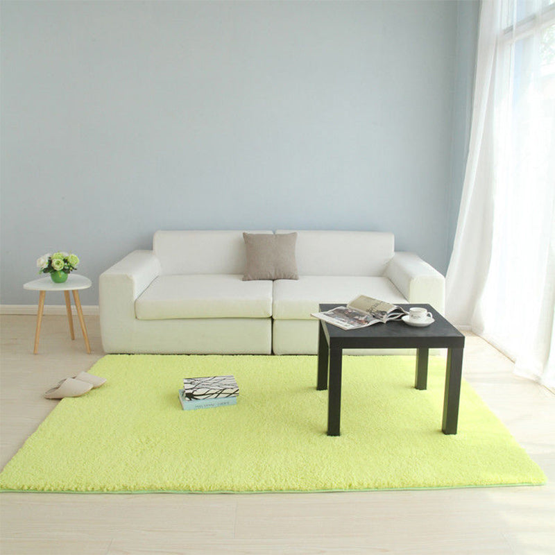 Khaki et café moderne tapis sherpa pain tapis lavable non glissant le tapis de support pour le salon