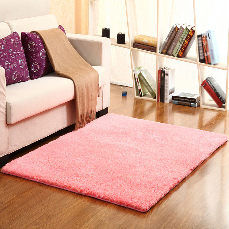 Zeitgenössischer fester Farbe Rug rosa und grün Sherpa Teppichmaschine waschbarer Nicht-Schlupf-Flächen-Teppich für Schlafzimmer