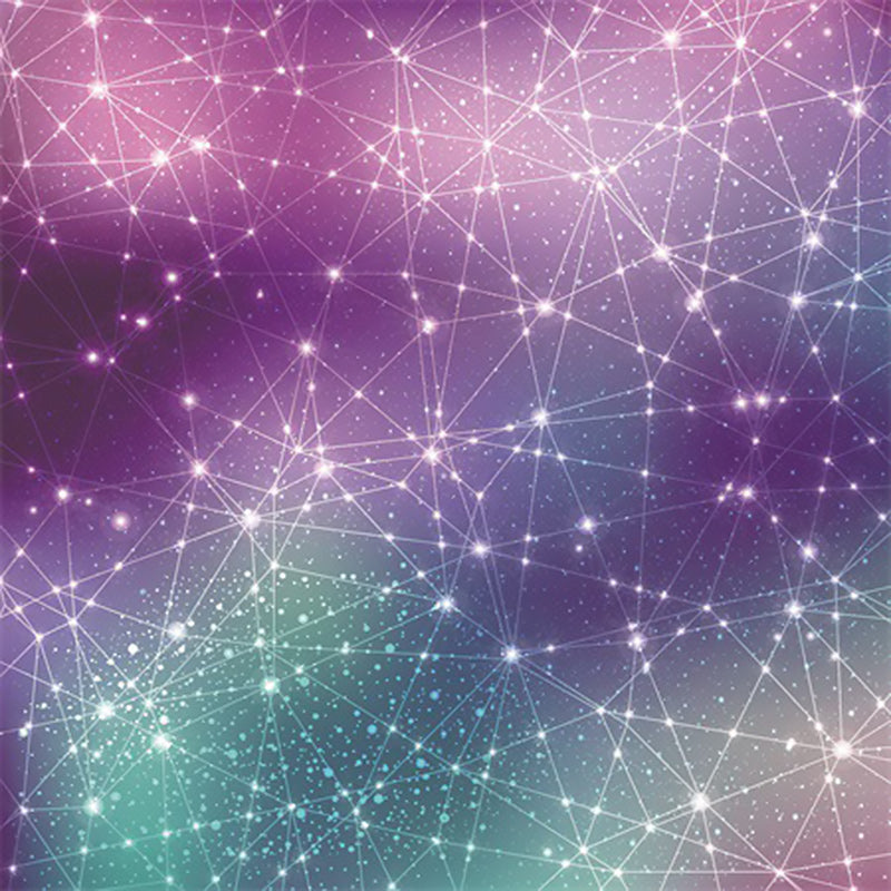 Simple Modern Rug in Purple Outer Space Star Geometry Pattern Rug Polyester Stain-Resistant Carpet for Home Decoration