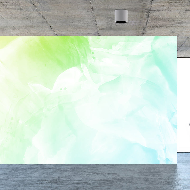 Stain Resistant Abstract Pattern Mural Non-Woven Texture Modern Wall Decor for Girls Room