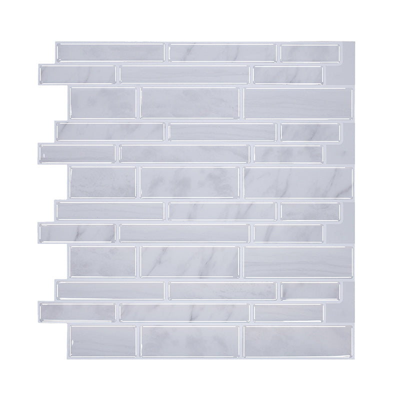 Cottage-Tapetenpaneel-Set, graues Mauerwerk, selbstklebende Wanddekoration, 3,6 m L x 30,5 cm B