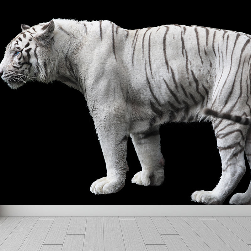 Tiger Wall Mural Modern Decorative Living Room Wall Covering, Custom Size Available