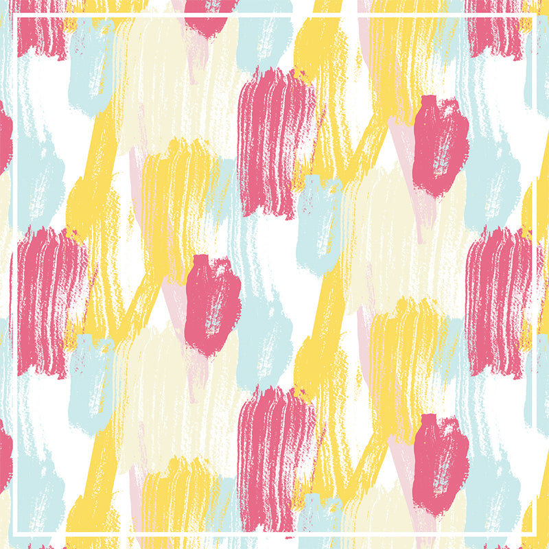 Modern Abstract Mural Wallpaper for Boys Bedroom Customised Wall Covering in Yellow