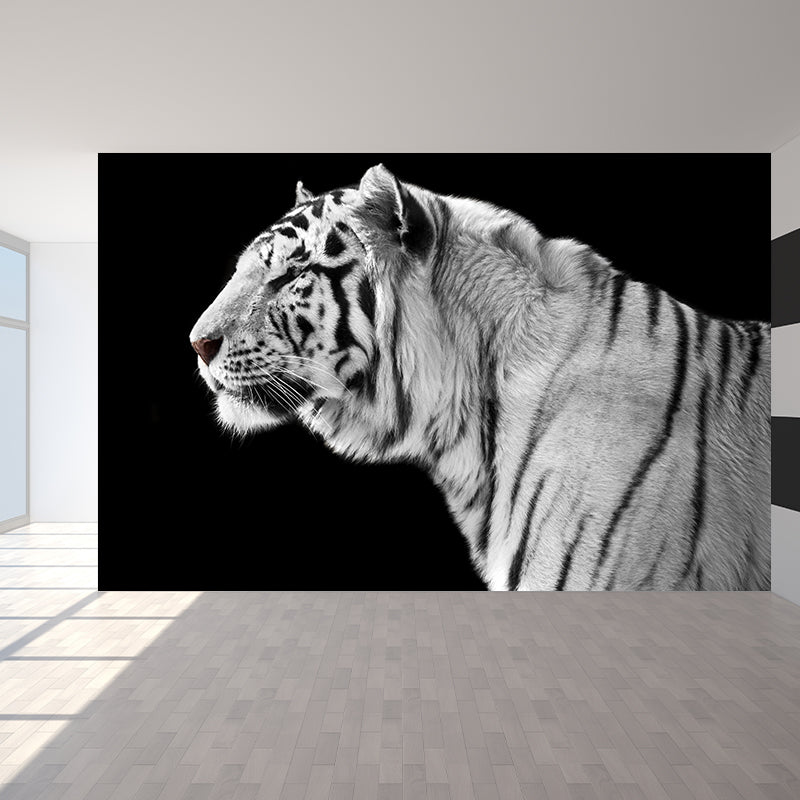 Field America Tiger Mural Wallpaper Contemporary Non-Woven Material Wall Covering