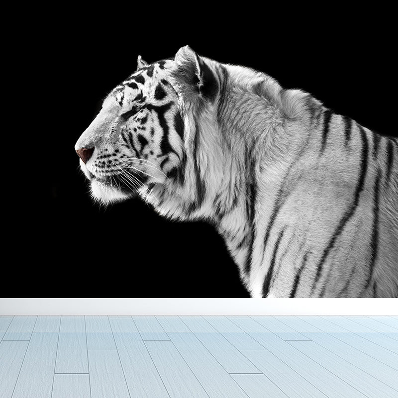 Field America Tiger Mural Wallpaper Contemporary Non-Woven Material Wall Covering