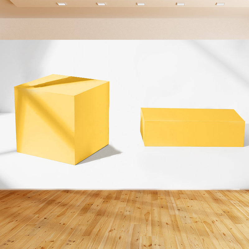 Nouveauté 3D Design Cube Mural décalcomanie couleur douce imperméabilisation décoration murale pour salle de bain