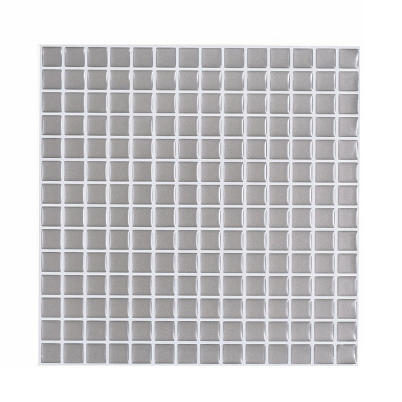Gridded Wallpaper Panels Self-Adhesive Minimalist Kitchen Backsplash Wall Covering