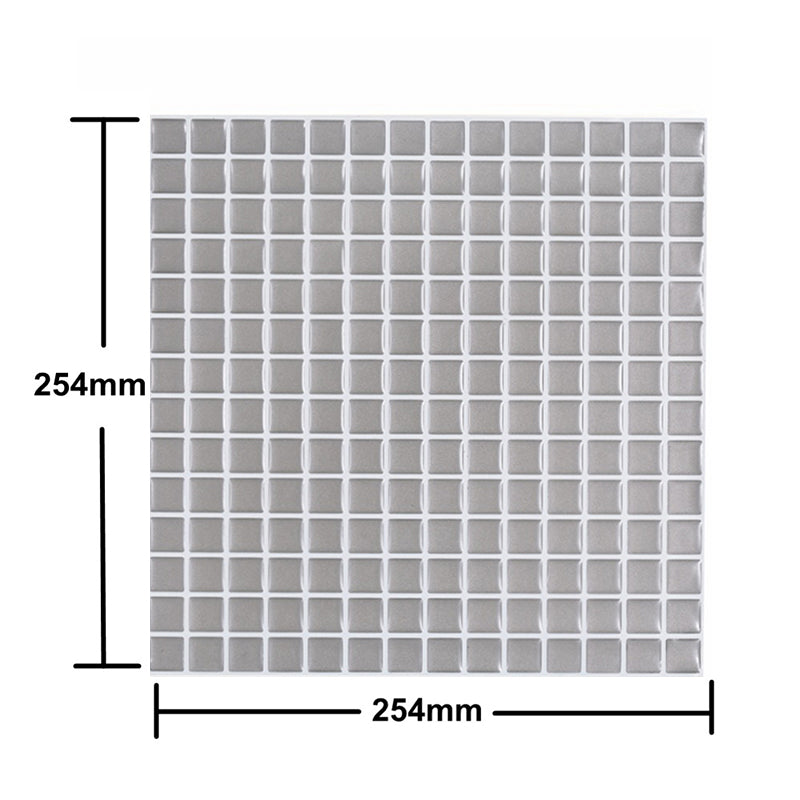 Gridded Wallpaper Panels Self-Adhesive Minimalist Kitchen Backsplash Wall Covering