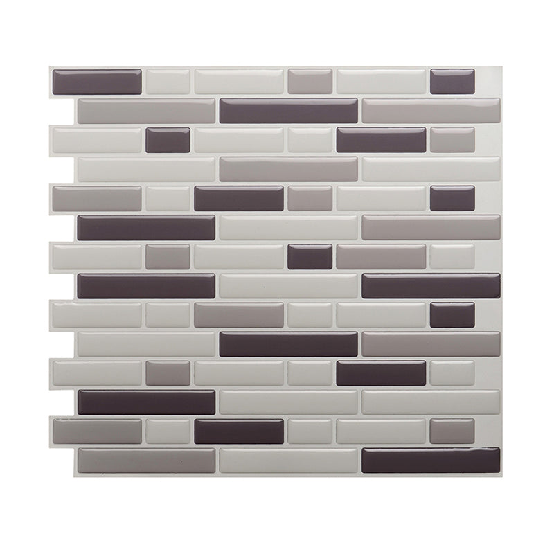 Peel and Stick Brickwork Wallpapers 11' x 9.4" Rustic Wall Decor for Kitchen, Grey