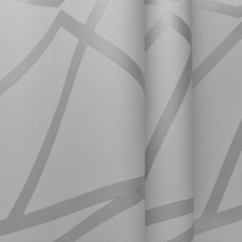 3D Geometric Net Wallpaper Moisture Resistant Modern Bedroom Wall Art, 33' L x 20.5" W