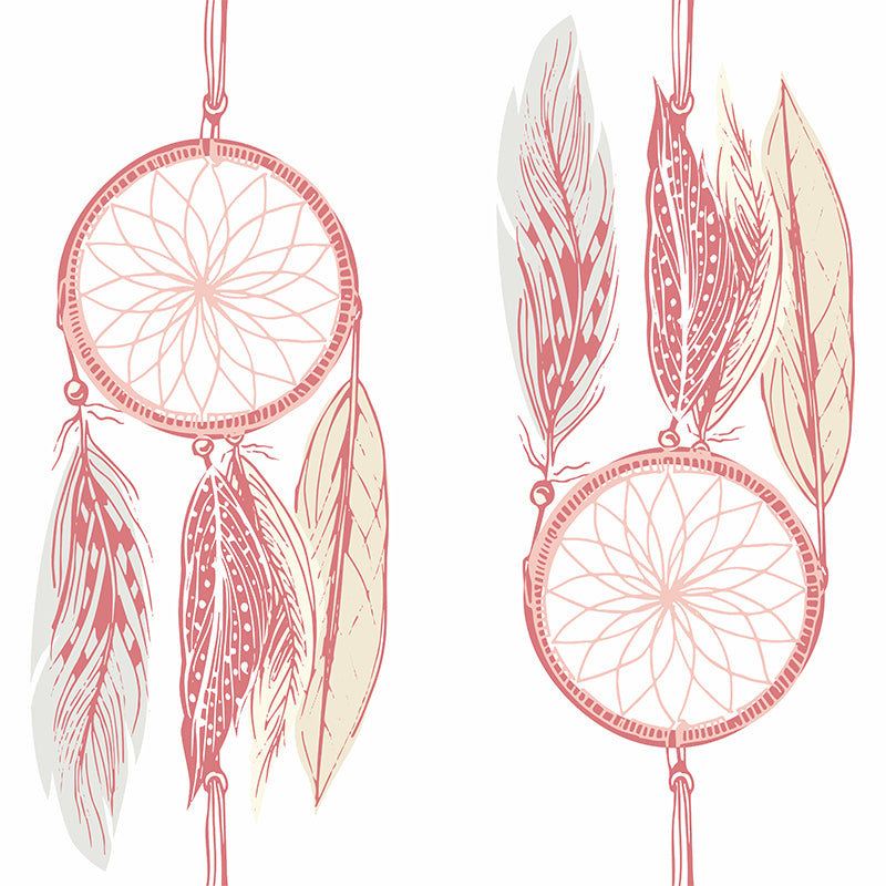 Stain-Proof Dreamcatcher Wall Mural Non-Woven Texture Modern Wall Decor for Girls Room