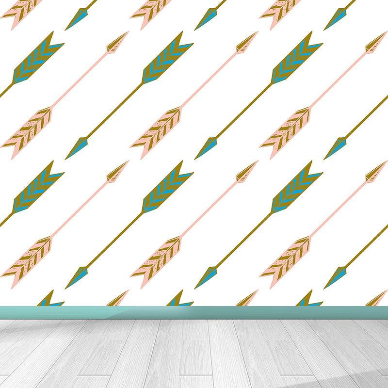 Feather Arrows Wall Mural Modern Decorative Living Room Wall Covering, Personalise