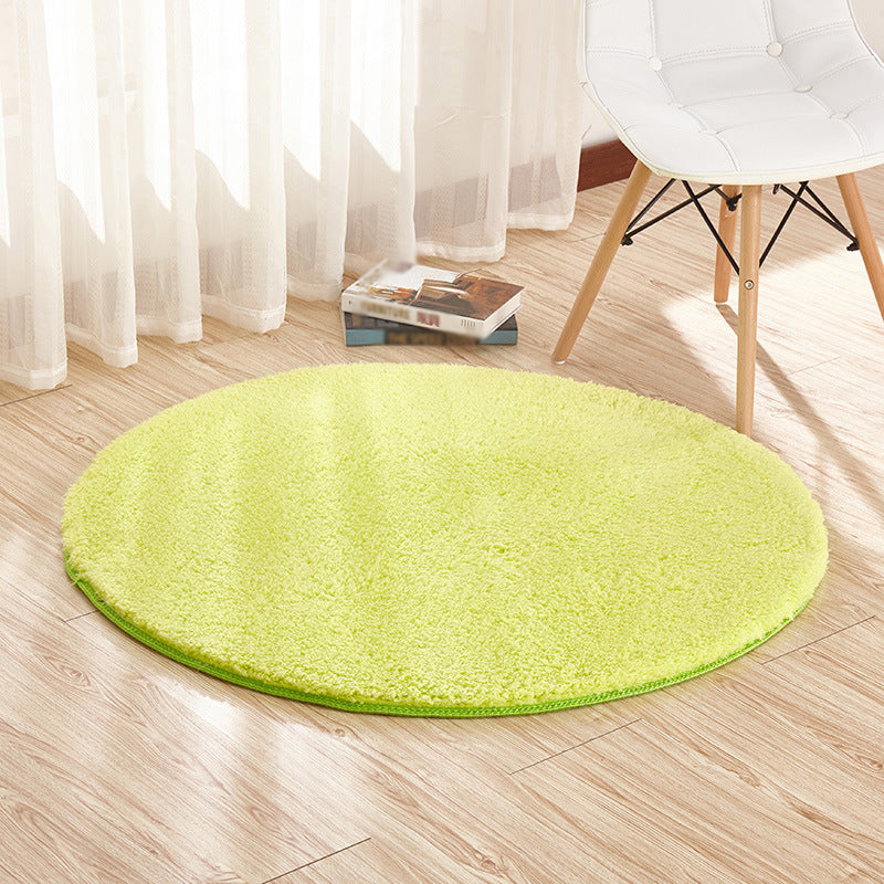 Novelty Solid Color Rug Grey and White Sherpa Rug Machine Washable Non-Slip Area Rug for Bedroom