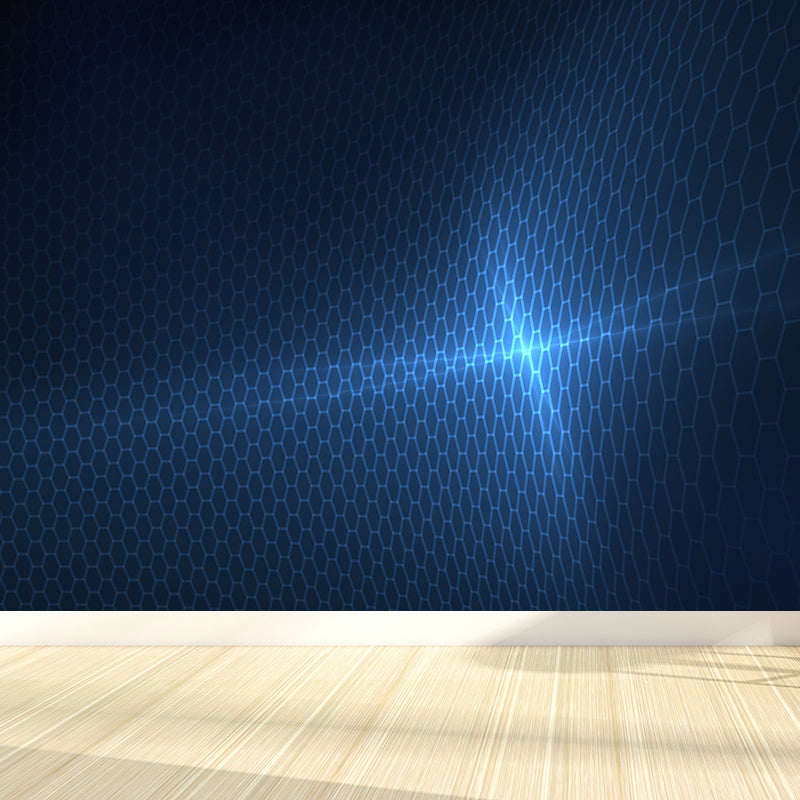 Modern Abstract Mural Decal Dark Color Water Resistant Wall Covering for Bathroom