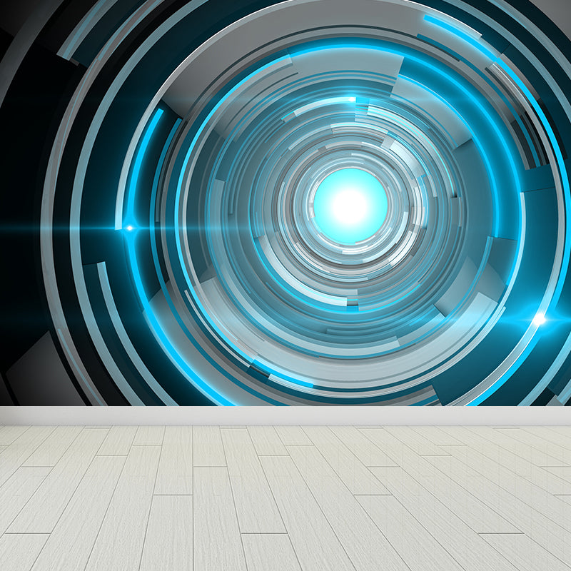 Unique Abstract Mural Wallpaper for Living Room, Dark Color, Custom Size Available