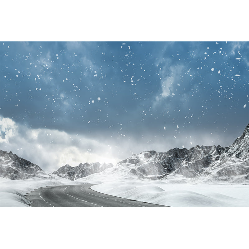 Various Highway View Mural Wallpaper Contemporary Non-Woven Material Wall Covering