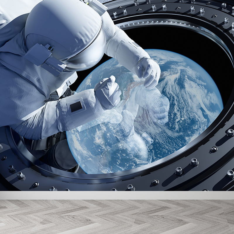 Whole Astronaut Mural Wallpaper for Wall Decor Fictional Boys Bedroom Wall Covering
