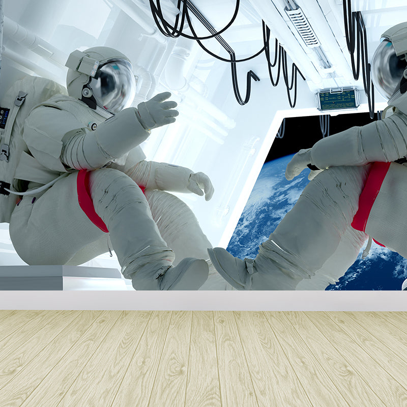 Whole Astronaut Mural Wallpaper for Wall Decor Fictional Boys Bedroom Wall Covering