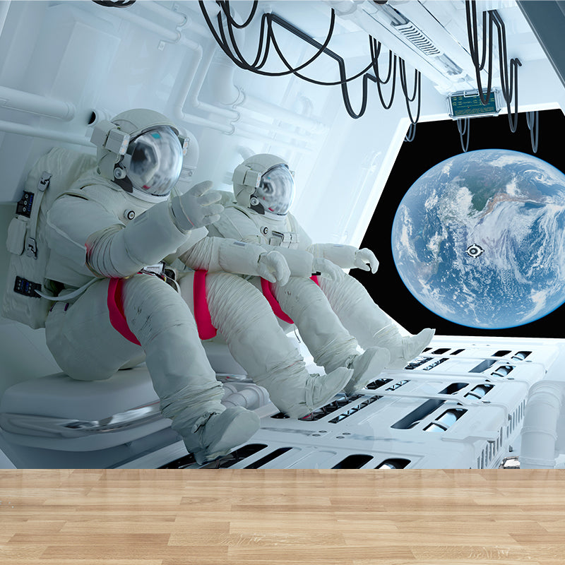 Whole Astronaut Mural Wallpaper for Wall Decor Fictional Boys Bedroom Wall Covering