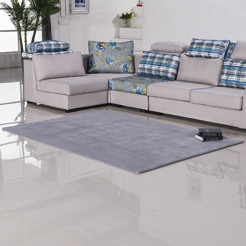 Ontspannend casual tapijt in blauw en paarse vaste kleur tapijten polyester niet-slip achterste tapijt voor woningdecoratie