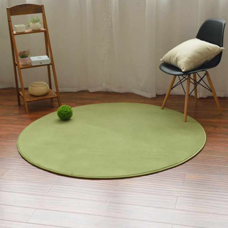 Alfombra casual de color azul y verde poliéster alfombra de color sólido alfombra de respaldo sin deslizamiento para sala de estar para sala de estar
