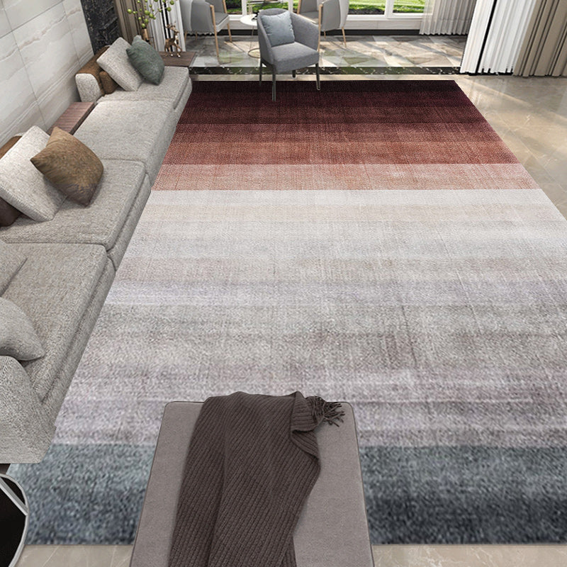Alfombra ombre única alfombra casual gris y amarilla sintética alfombra del área de respaldo antideslizante lavable para sala de estar