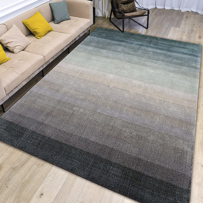 Alfombra ombre única alfombra casual gris y amarilla sintética alfombra del área de respaldo antideslizante lavable para sala de estar