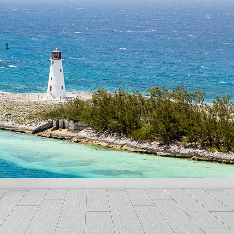 Extra Large Phare Mural Couleur Claire Art Mural Non Tissé pour la Décoration Intérieure, Personnalisé