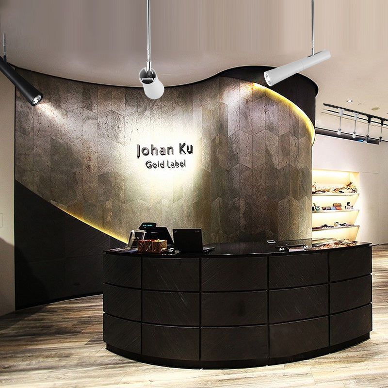 Éclair de pendentif conique noir / blanc