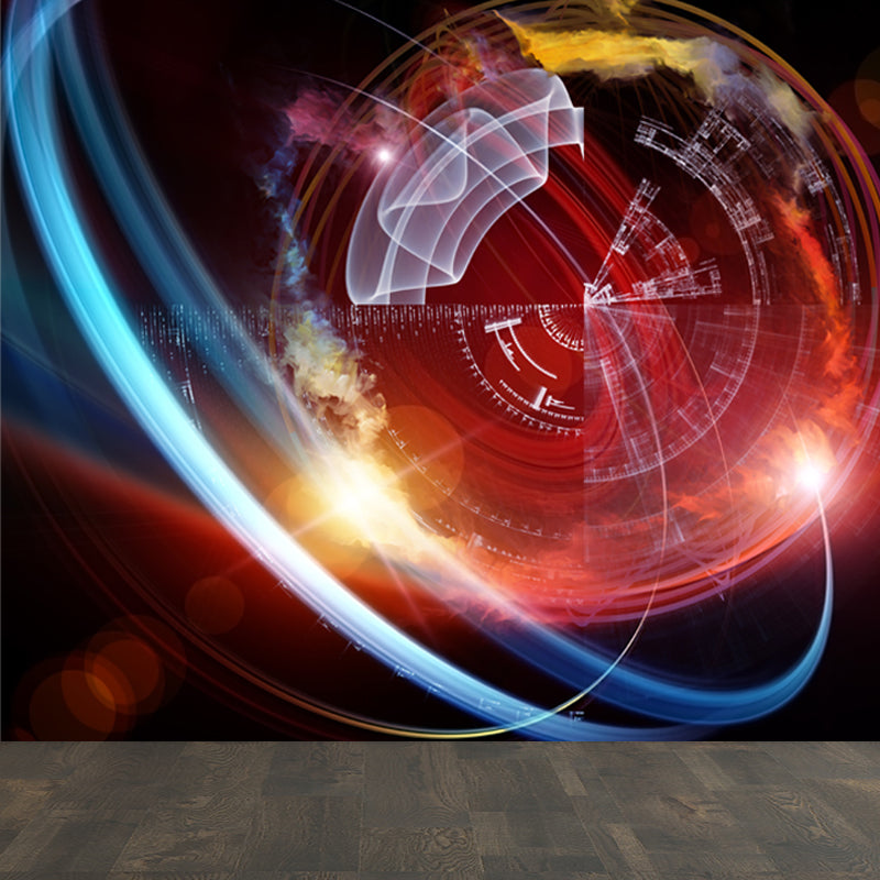 Water Resistant Abstract Wall Mural Non-Woven Modern Wall Covering for Dining Room