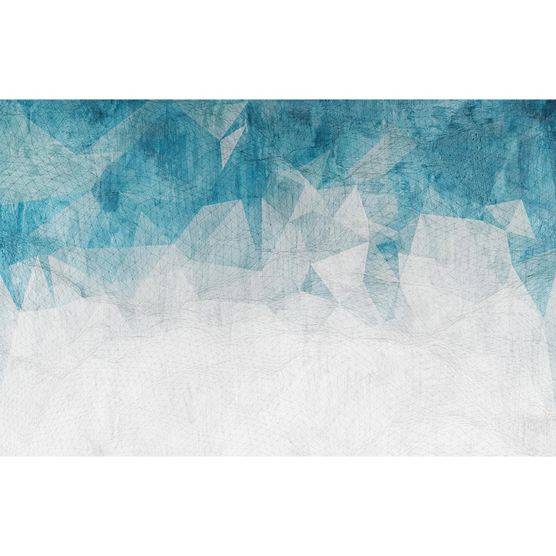 Geometric Mural Wallpaper Modern Non-Woven Texture Wall Covering in Pastel Color