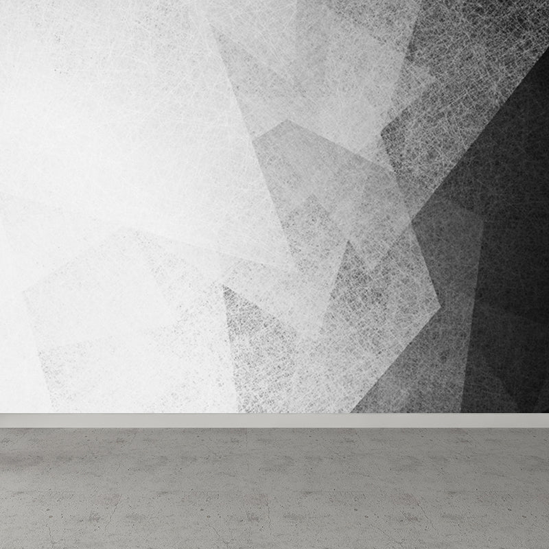 Geometric Mural Wallpaper Modern Non-Woven Texture Wall Covering in Pastel Color