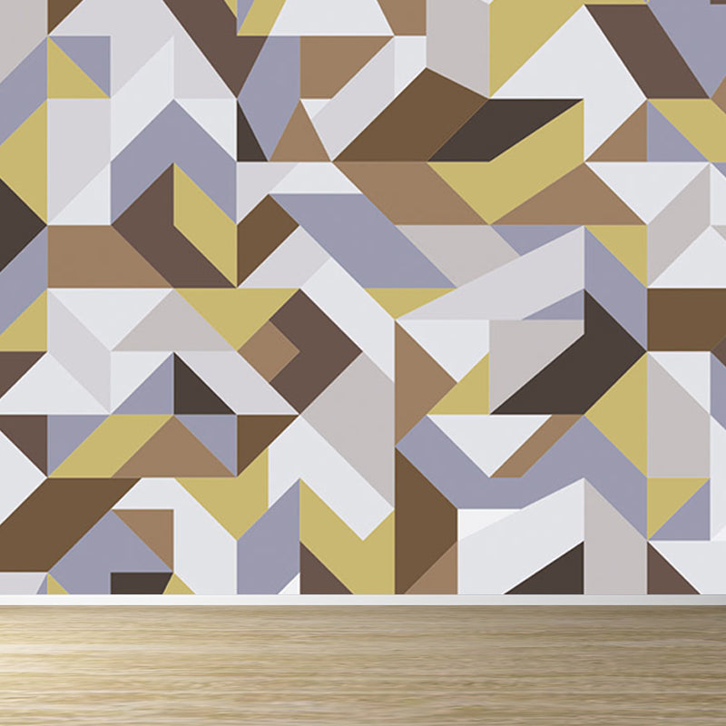 Geometry Mural Decal Modern Decorative Dining Room Wall Decor, Custom Size Available