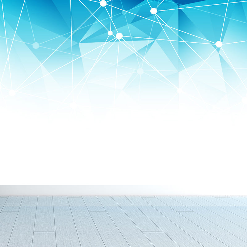 Graphic Mural Wallpaper Pastel Color Contemporary Wall Covering for Girls Bedroom