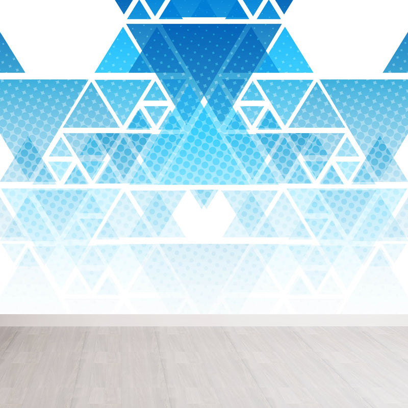 Soft Color Modern Mural Decal Huge Diamond Pattern Wall Covering for Living Room