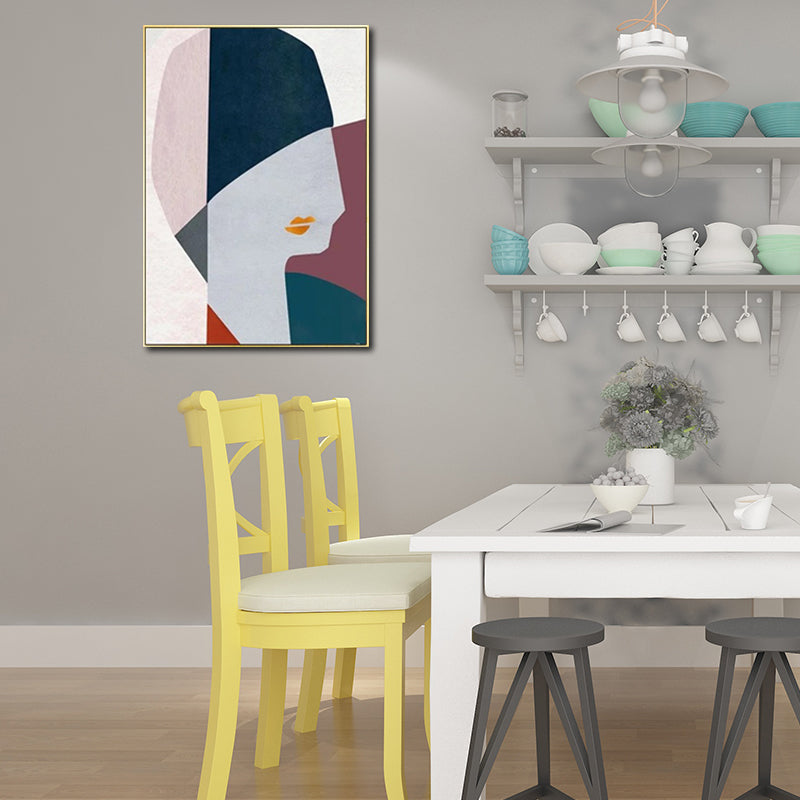 Mode dame mur Art décor couleur Pastel Style moderne impression sur toile pour salon