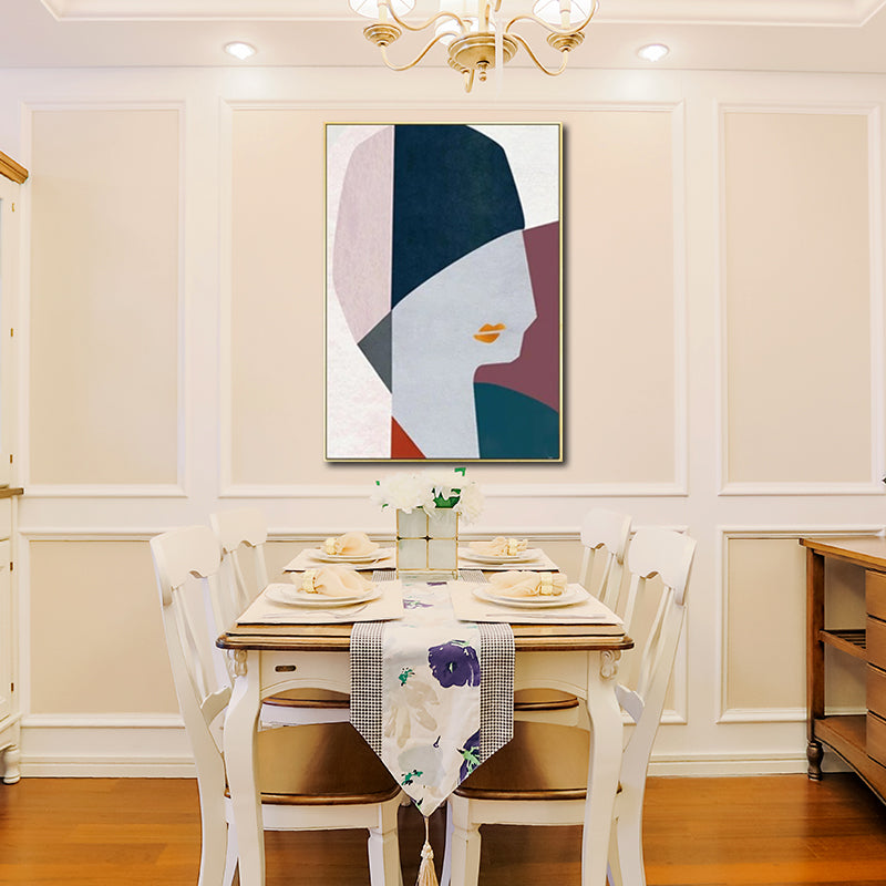 Mode dame mur Art décor couleur Pastel Style moderne impression sur toile pour salon