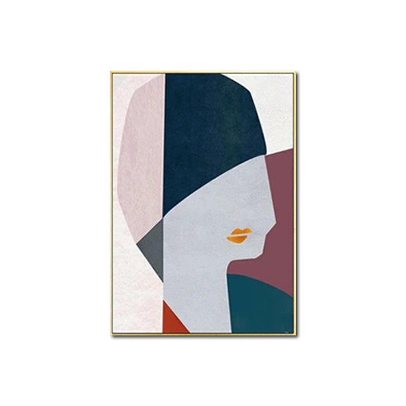 Mode dame mur Art décor couleur Pastel Style moderne impression sur toile pour salon
