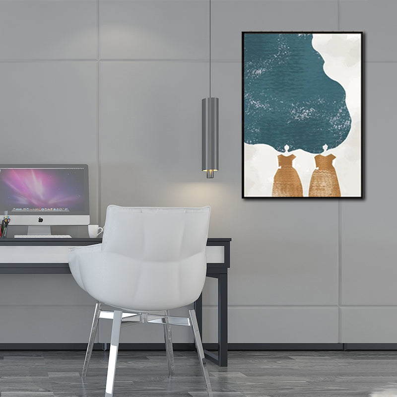 Mode dame mur Art décor couleur Pastel Style moderne impression sur toile pour salon