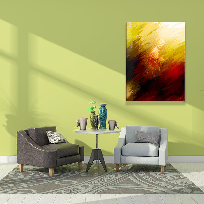 Impression d'art abstrait, toile texturée de Style moderne, décoration murale de couleur foncée pour la maison
