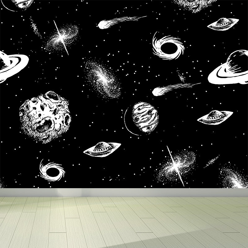 Mysterious Space Mural Decal Modern Decorative Living Room Wall Covering, Customed Size
