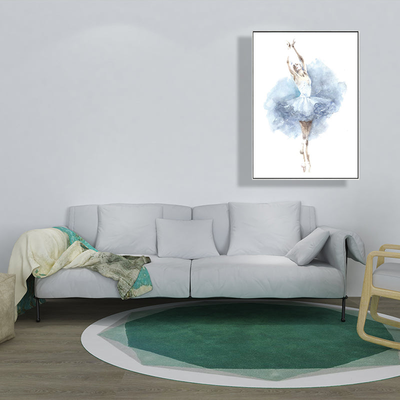Impression d'art de ballerine élégante pour chambre de fille, peinture de danseuse, décoration murale en couleur douce